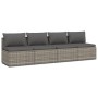 Set de muebles de jardín 4 pzas y cojines ratán sintético gris de , Conjuntos de jardín - Ref: Foro24-3157369, Precio: 354,94...