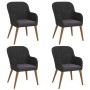 Juego de comedor de jardín 5 piezas con cojines negro de , Conjuntos de jardín - Ref: Foro24-3156726, Precio: 543,53 €, Descu...