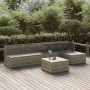 Set de muebles de jardín 6 pzas y cojines ratán sintético gris de , Conjuntos de jardín - Ref: Foro24-3157315, Precio: 513,37...