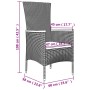 Set comedor jardín 7 pzas y cojines ratán sintético gris de , Conjuntos de jardín - Ref: Foro24-3157540, Precio: 689,93 €, De...