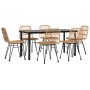 Juego de comedor de jardín 7 piezas ratán sintético de , Conjuntos de jardín - Ref: Foro24-3157891, Precio: 576,59 €, Descuen...