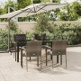 Set comedor jardín 5 pzas y cojines ratán sintético negro gris de , Conjuntos de jardín - Ref: Foro24-3185115, Precio: 392,35...