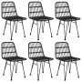 Juego de comedor de jardín 7 piezas ratán sintético negro de , Conjuntos de jardín - Ref: Foro24-3157898, Precio: 548,09 €, D...