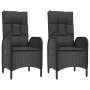 Set de muebles jardín 5 pzas con cojines ratán sintético negro de , Conjuntos de jardín - Ref: Foro24-3185195, Precio: 552,53...