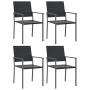 Juego de comedor para jardín 5 piezas ratán sintético y acero de , Conjuntos de jardín - Ref: Foro24-3187020, Precio: 246,68 ...