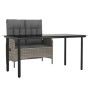 Juego de comedor jardín 2 pzas con cojines ratán sintético gris de , Conjuntos de jardín - Ref: Foro24-3203506, Precio: 289,5...