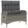 Juego de comedor de jardín 4 piezas con cojines ratán PE gris de , Conjuntos de jardín - Ref: Foro24-3203504, Precio: 543,12 ...
