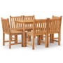 Juego de comedor de jardín 7 piezas madera maciza de teca de , Conjuntos de jardín - Ref: Foro24-3157149, Precio: 821,46 €, D...