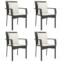 Set de muebles jardín 5 pzas con cojines ratán sintético negro de , Conjuntos de jardín - Ref: Foro24-3185108, Precio: 350,13...