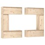 Muebles para TV 6 piezas madera maciza de pino de , Muebles TV - Ref: Foro24-3100199, Precio: 353,70 €, Descuento: %
