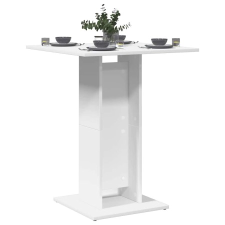 Mesa de bistró de madera contrachapada blanco 60x60x75 cm de , Mesas de cocina y de comedor - Ref: Foro24-802102, Precio: 51,...