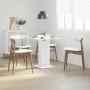 Mesa de bistró de madera contrachapada blanco 60x60x75 cm de , Mesas de cocina y de comedor - Ref: Foro24-802102, Precio: 51,...