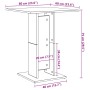 Mesa de bistró de madera contrachapada blanco 60x60x75 cm de , Mesas de cocina y de comedor - Ref: Foro24-802102, Precio: 51,...