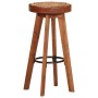 Taburetes de cocina 2 uds cuero auténtico madera maciza acacia de , Taburetes de cocina - Ref: Foro24-348164, Precio: 158,74 ...