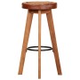 Taburetes de cocina 2 uds cuero auténtico madera maciza acacia de , Taburetes de cocina - Ref: Foro24-348164, Precio: 158,74 ...