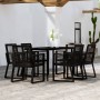 Juego de comedor para jardín 7 piezas negro de , Conjuntos de jardín - Ref: Foro24-3099158, Precio: 588,71 €, Descuento: %