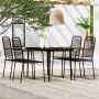Juego de comedor de jardín 5 piezas negro de , Conjuntos de jardín - Ref: Foro24-3099145, Precio: 321,11 €, Descuento: %