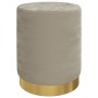 Taburete con almacenaje redondo terciopelo gris oscuro de , Taburetes y sillas plegables - Ref: Foro24-340286, Precio: 44,77 ...