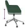 Silla de oficina giratoria de tela verde oscuro de , Sillas de oficina - Ref: Foro24-344731, Precio: 89,49 €, Descuento: %