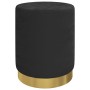 Taburete redondo con almacenaje terciopelo negro de , Taburetes y sillas plegables - Ref: Foro24-340290, Precio: 41,67 €, Des...