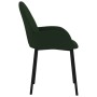 Sillas de comedor 2 unidades terciopelo verde oscuro de , Sillas de comedor - Ref: Foro24-344765, Precio: 107,85 €, Descuento: %