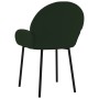 Sillas de comedor 2 unidades terciopelo verde oscuro de , Sillas de comedor - Ref: Foro24-344765, Precio: 107,85 €, Descuento: %