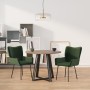 Sillas de comedor 2 unidades terciopelo verde oscuro de , Sillas de comedor - Ref: Foro24-344800, Precio: 124,55 €, Descuento: %