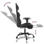 Silla gaming de masaje y reposapiés cuero sintético negro de , Sillones para videojuegos - Ref: Foro24-345419, Precio: 127,10...