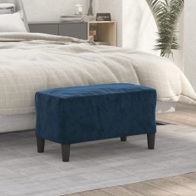Banco de terciopelo azul 70x35x41 cm de , Bancos - Ref: Foro24-349406, Precio: 48,41 €, Descuento: %