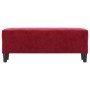 Banco de terciopelo rojo vino tinto 100x35x41 cm de , Bancos - Ref: Foro24-349425, Precio: 58,99 €, Descuento: %