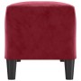 Banco de terciopelo rojo vino tinto 100x35x41 cm de , Bancos - Ref: Foro24-349425, Precio: 58,99 €, Descuento: %
