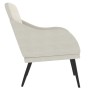 Sillón de terciopelo color crema 63x76x80 cm de , Sillones - Ref: Foro24-351443, Precio: 85,51 €, Descuento: %