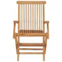 Sillas de jardín 2 uds madera maciza de teca con cojines beige de , Sillas de jardín - Ref: Foro24-3062505, Precio: 204,05 €,...