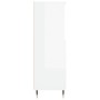 Aparador alto madera contrachapada blanco brillo 60x36x110 cm de , Aparadores - Ref: Foro24-831478, Precio: 93,29 €, Descuent...