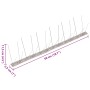 Set de 20 hileras pinchos contra pájaros y palomas 4 filas 10 m de , Repelentes para animales - Ref: Foro24-149131, Precio: 4...