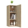 Armario de pared madera contrachapada color roble 34,5x34x90 cm de , Estantes y estanterías - Ref: Foro24-812432, Precio: 49,...