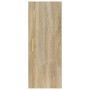 Armario de pared madera contrachapada color roble 34,5x34x90 cm de , Estantes y estanterías - Ref: Foro24-812432, Precio: 49,...