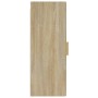 Armario de pared madera contrachapada color roble 34,5x34x90 cm de , Estantes y estanterías - Ref: Foro24-812432, Precio: 49,...