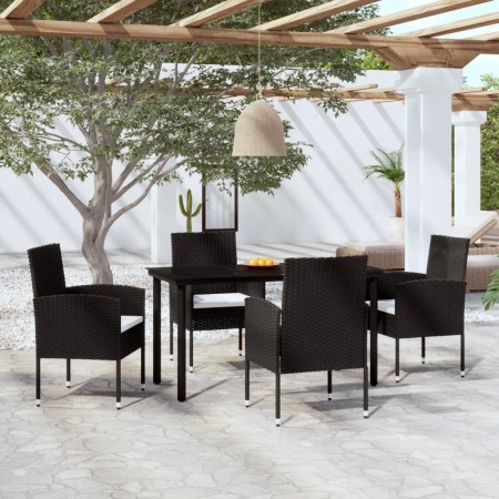 Juego de comedor para jardín 5 piezas negro de , Conjuntos de jardín - Ref: Foro24-3099603, Precio: 276,80 €, Descuento: %