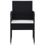 Juego de comedor para jardín 5 piezas negro de , Conjuntos de jardín - Ref: Foro24-3099603, Precio: 276,80 €, Descuento: %