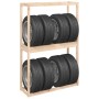 Soporte para neumáticos madera maciza de pino 120x40x180 cm de , Estanterías industriales - Ref: Foro24-825003, Precio: 80,39...