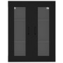 Armario de pared colgante negro 69,5x34x90 cm de , Aparadores - Ref: Foro24-812286, Precio: 85,73 €, Descuento: %