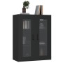 Armario de pared colgante negro 69,5x34x90 cm de , Aparadores - Ref: Foro24-812286, Precio: 85,73 €, Descuento: %