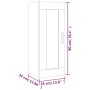 Armario de pared madera de ingeniería marrón roble 35x34x90 cm de , Estantes y estanterías - Ref: Foro24-817452, Precio: 35,5...