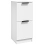 Aparador de madera contrachapada blanco 30x30x70 cm de , Aparadores - Ref: Foro24-811169, Precio: 54,29 €, Descuento: %