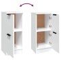 Aparador de madera contrachapada blanco 30x30x70 cm de , Aparadores - Ref: Foro24-811169, Precio: 54,29 €, Descuento: %