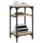 Mesa auxiliar madera contrachapada roble Sonoma 35x30x60 cm de , Mesas auxiliares - Ref: Foro24-825803, Precio: 45,12 €, Desc...