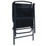 Sillas plegables de jardín 2 unidades textilene negro de , Sillas de jardín - Ref: Foro24-47923, Precio: 101,18 €, Descuento: %