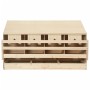 Ponedero para gallinas 4 compartimentos madera pino 106x40x59cm de , Incubadoras de huevos - Ref: Foro24-170657, Precio: 123,...