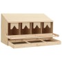 Ponedero para gallinas 4 compartimentos madera pino 106x40x59cm de , Incubadoras de huevos - Ref: Foro24-170657, Precio: 123,...